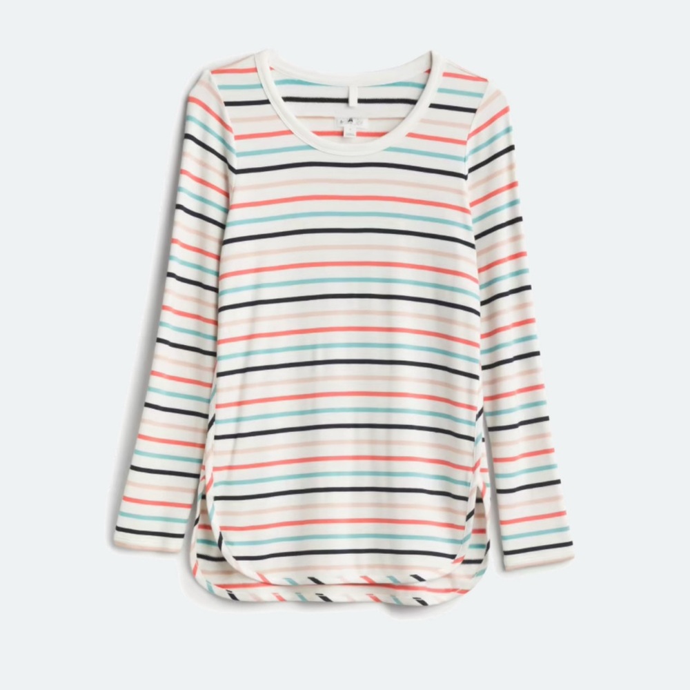 MARKET & SPRUCE
Zansia Curved Hem French Terry Knit Top - Small
